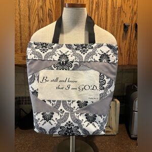 New handmade tote bag purse scripture